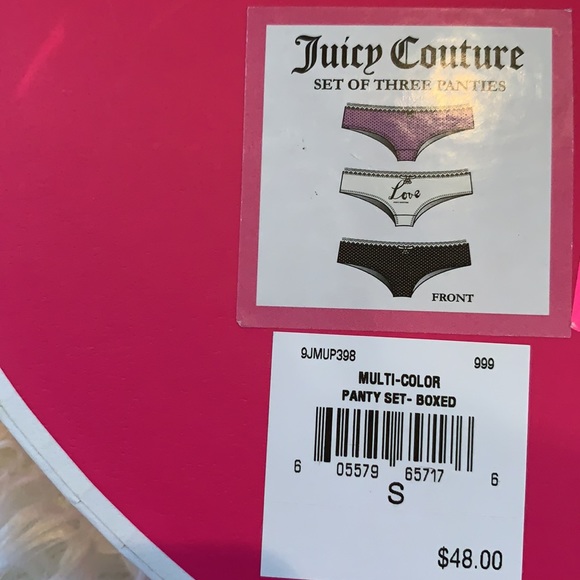 COPY - New in Box Juicy Couture Panties Set sz S - Picture 2 of 2